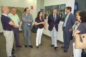 Momento de la reapertura del Centro de Interpretación del Parlamentarismo.