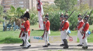 Las tropas inglesas camino del juramento.
