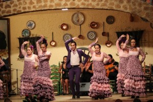 La Academia de baile Marisa Sáinz durante una actuación en Cádiz