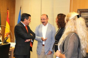 Recepción al director del CEIP San Ignacio.