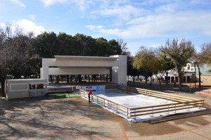 La pista instalada en el Parque
