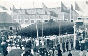Botadura del submarino Peral en la Carraca/Foto Museo Naval