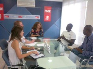 psoe y senegaleses
