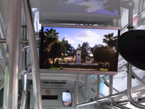 pantalla en autobus