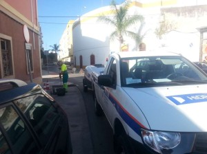 Foto limpieza alcantarillado