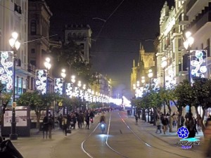 Alumbrado con cables del tranvía/ABC