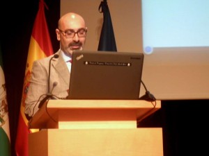 Diego Moreno durante la conferencia.