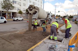 obras parada bus ronda estero