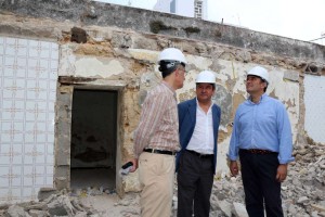 Visita alcalde Casa Camarón