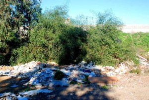 Inmediaciones del Cementerio, usadas en la actualidad como vertedero. Yolanda Muñoz Rey