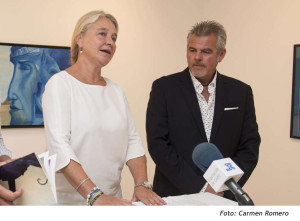Andrés Mérida, durante una de sus presentaciones gaditanas (Foto: Carmen Romero)
