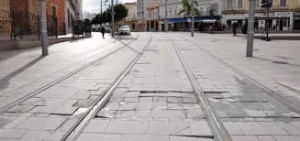 Calle Real en mal estado.