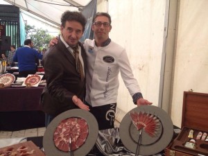 Antonio con Florencio Sanchidrian (cortador de la Casa de Real durante 3 años)