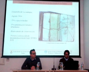 Antonio de la Cruz y Moisés Camacho, durante la ponencia.