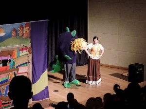 Un momento de la representación teatral.