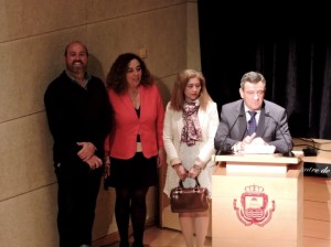 El alcalde, durante su intervención.