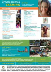 El cartel, con la oferta al completo.