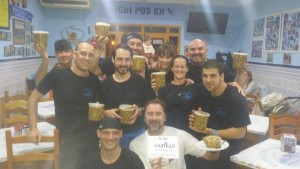 Afonsito el del Bodegón y su equipo "Bodeguero"