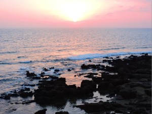 El ocaso desde la fortificación.