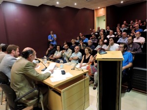 Durante la presentación.