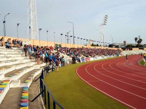 Ambiente en la grada.