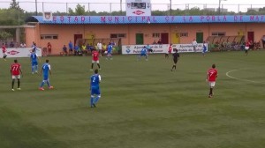 Durante el partido II.