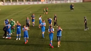 Durante el partido III.