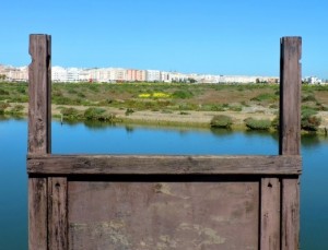 Compuerta de estero, en el Parque Natural.