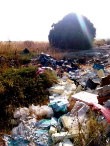 Vertedero improvisado.