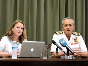 Miguel Vallejo y Teresa Cruz durante la presentación del recorrido virtual.