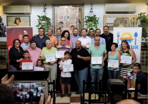 Foto de familia al concluir la entrega de premios.