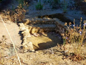 Parte de las estructuras halladas en Janer, en una fotografía de Manuel Cubero.