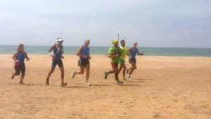 Llegando a la primera pista de Camposoto.