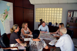 carril bici con aavv los claveles