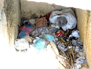 Aspecto que presenta el interior de los enterramientos.