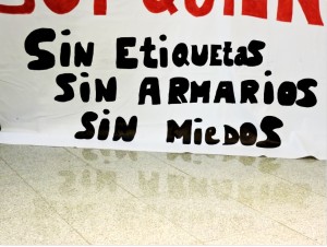 Uno de los muchos mensajes que ilustraron el encuentro.