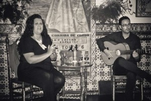 Carol Castilla en la Venta de Vargas, este verano.