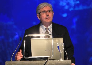 Francisco J. González, durante una de sus ponencias.