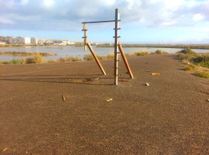 Aparatos deportivos en el Carrascón.