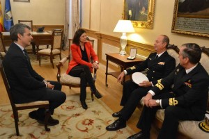 Cavada y Romero reunión con militares