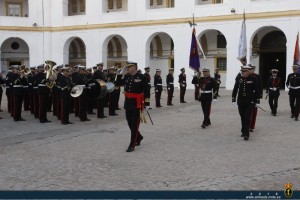 02 El general Gacio, GEPROAR, revista a la fuerza del Tersur.