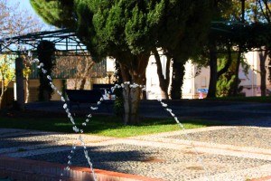 Zona alta del parque Almirante Laulhé, en una fotografía de la escritora.
