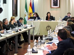 La corporación reunida en Pleno el 25 de febrero.