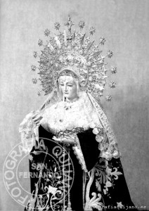 La Virgen, en una fotografía de Quijano a mediados del siglo XX.