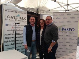 Quique Rodz y Javi Morales con Ana Lorenzo.