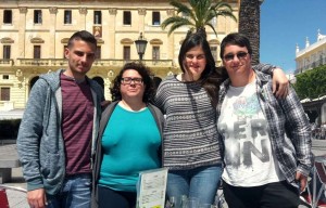 De izda. a dcha.: Sergio, Patri, Ana y Alejandro.