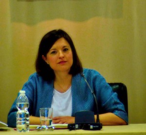 La alcaldesa, en el Pleno Extraordinario.