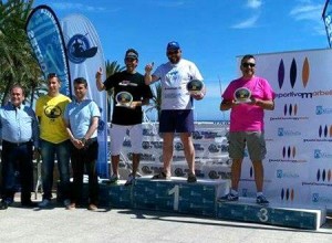 Podio con los ganadores, en Marbella.