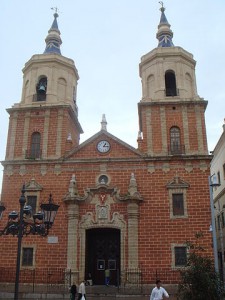 La Iglesia Mayor, sede del Nazareno en la Plaza de la Iglesia.