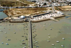 Vista de Gallineras y de su náutico.